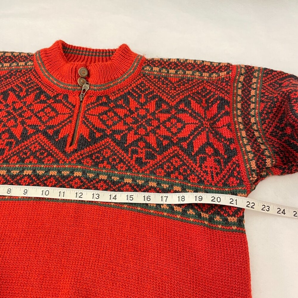 Dale of Norway Vintage 1995 Thunder Bay Nordic Alpine Fair Isle Wool Sweater - Picture 9 of 11